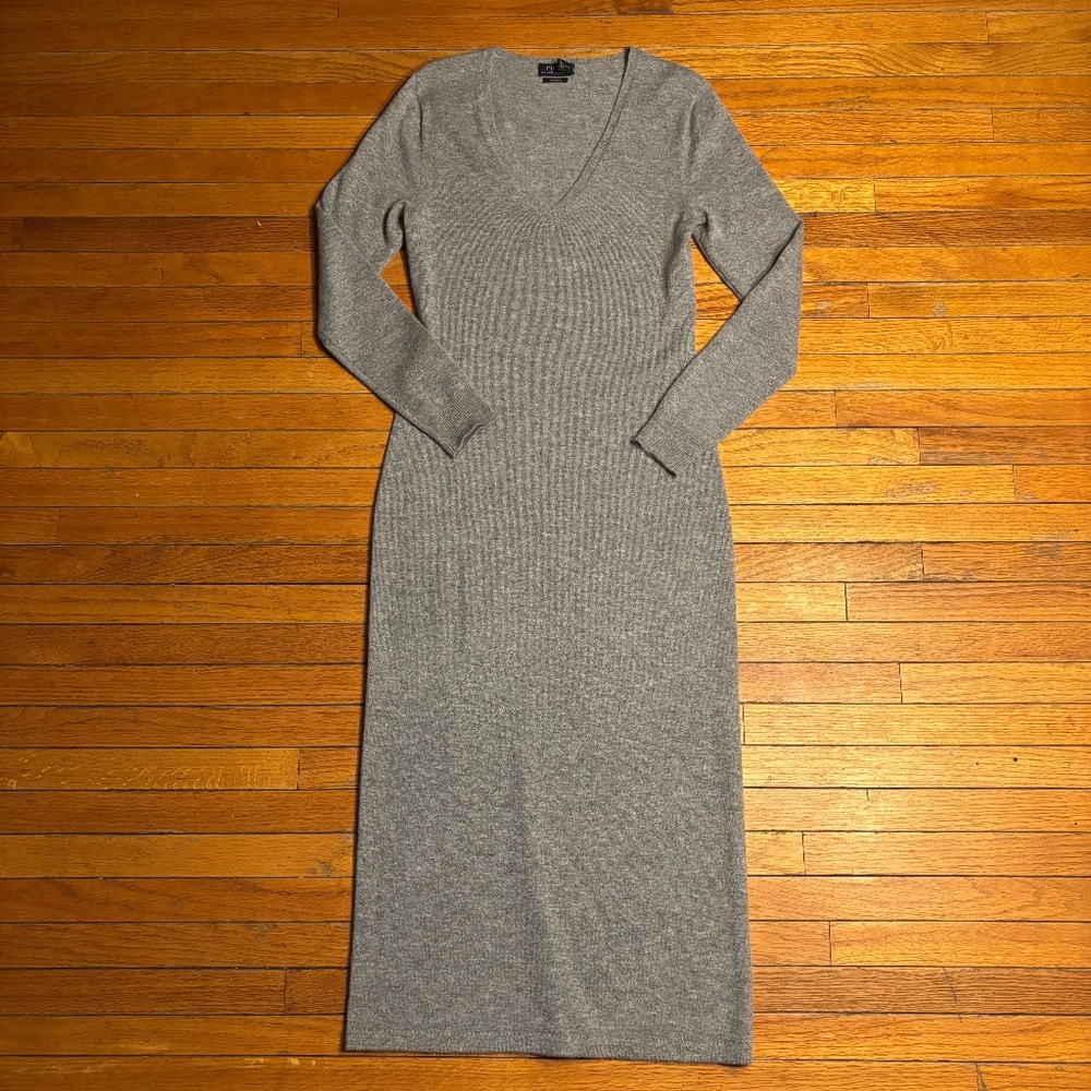 Polo Ralph Lauren Womens Grey Cashmere Sweater